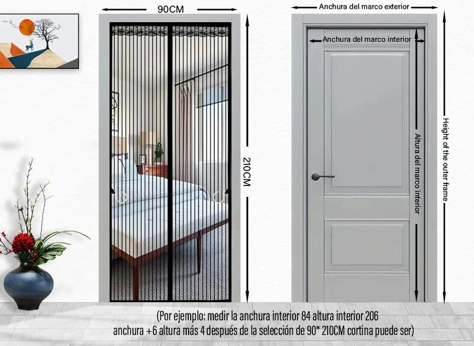 MagnetiGuard™: Mosquitero Magnético Puerta Automática