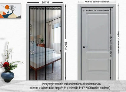 MagnetiGuard™: Mosquitero Magnético Puerta Automática
