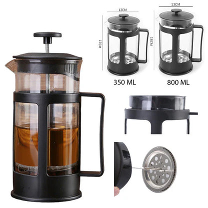 PurePress™ – Cafetera Francesa de Vidrio y Acero