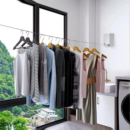 Tendedero Invisible Retráctil – Ahorra espacio con estilo