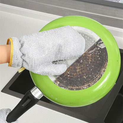 SteelScrub Gloves™ – Guantes Multiusos con Fibra Metálica (Pack x3)