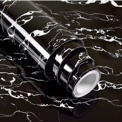 Vinilo Mármol Black Elegance