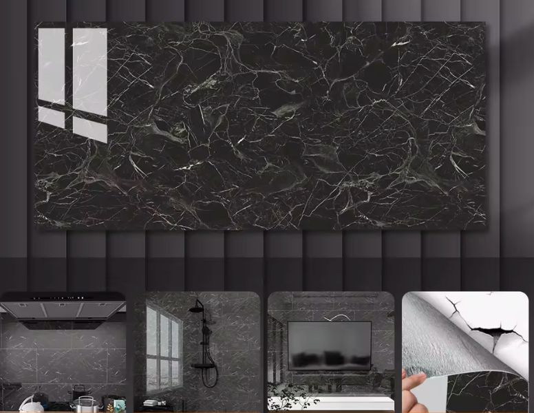 Vinilo Mármol Black Elegance